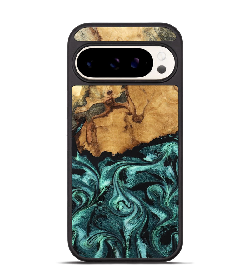 Pixel 9 Pro Wood Phone Case - Denny (Green, 827780)