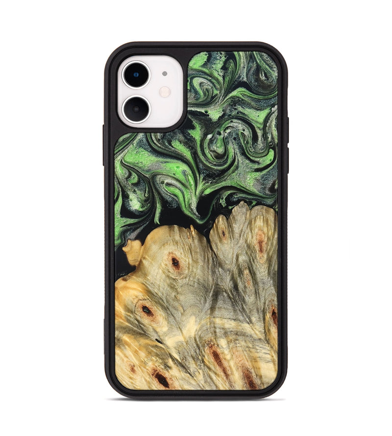 iPhone 11 Wood Phone Case - Sunny (Green, 827781)