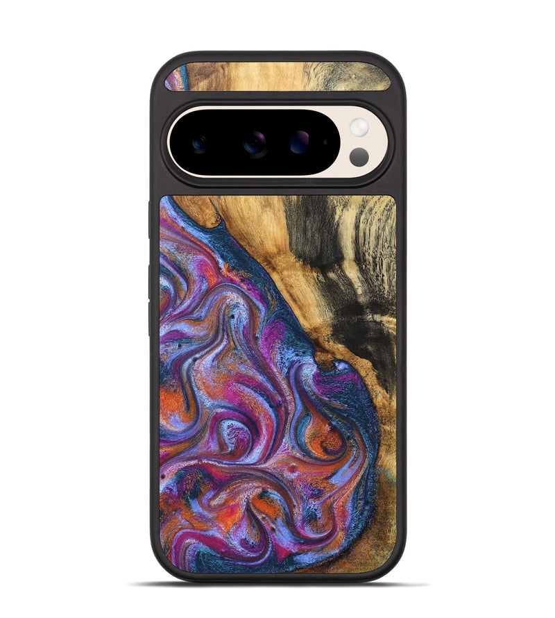 Pixel 10 Wood Phone Case - Lu (Blue, 827782)