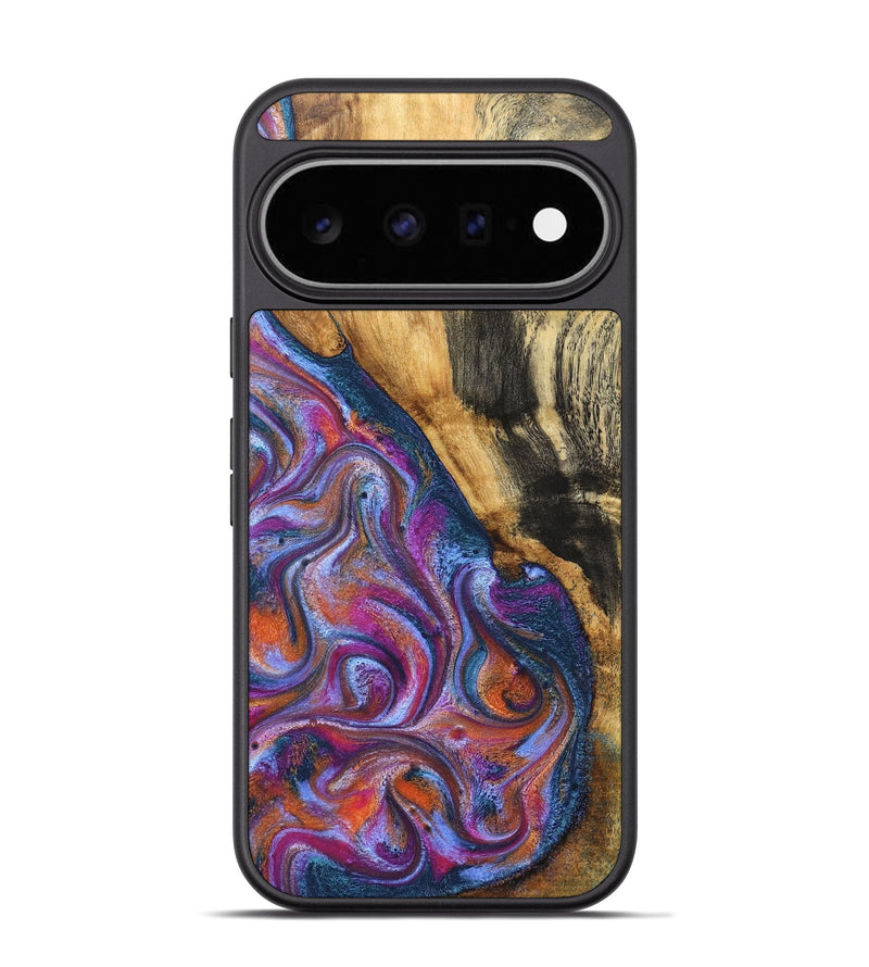 Pixel 11 Pro Wood Phone Case - Lu (Blue, 827782)