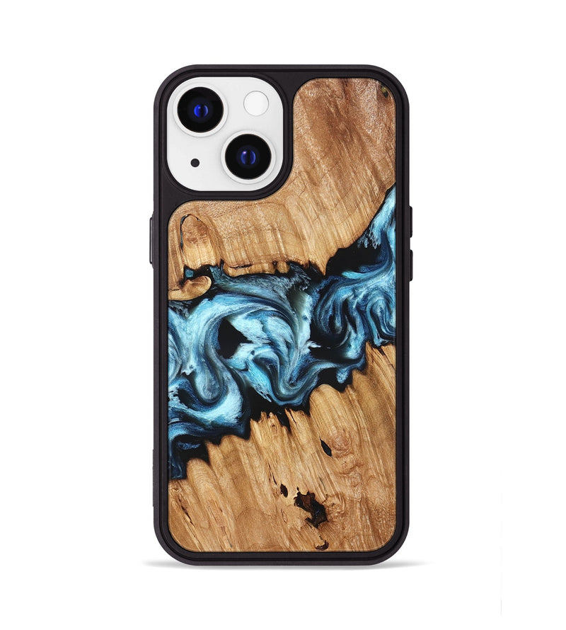 iPhone 13 Wood Phone Case - Judah (Blue, 827783)