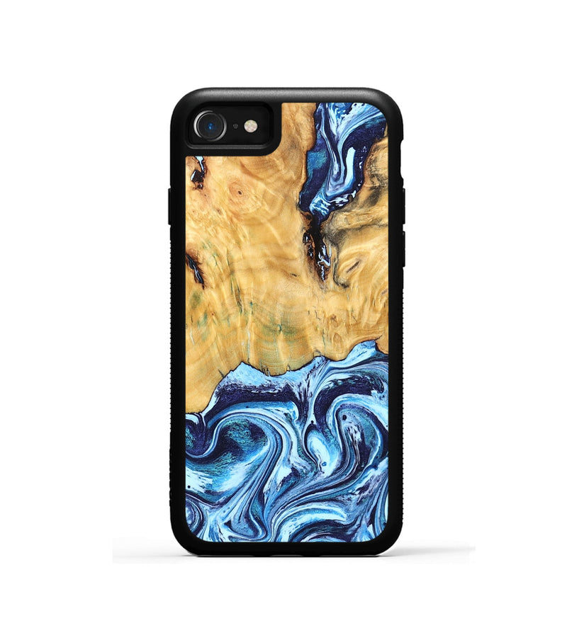 iPhone SE Wood Phone Case - Bonita (Blue, 827784)
