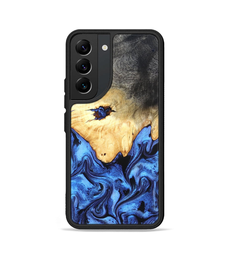 Galaxy S22 Wood Phone Case - Loraine (Blue, 827786)