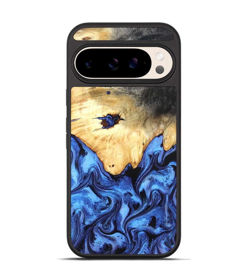 Pixel 10 Wood Phone Case - Loraine (Blue, 827786)