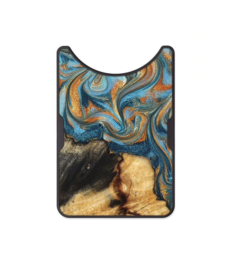 Alloy Wood Wallet - Dovie (Teal & Gold, 827803)