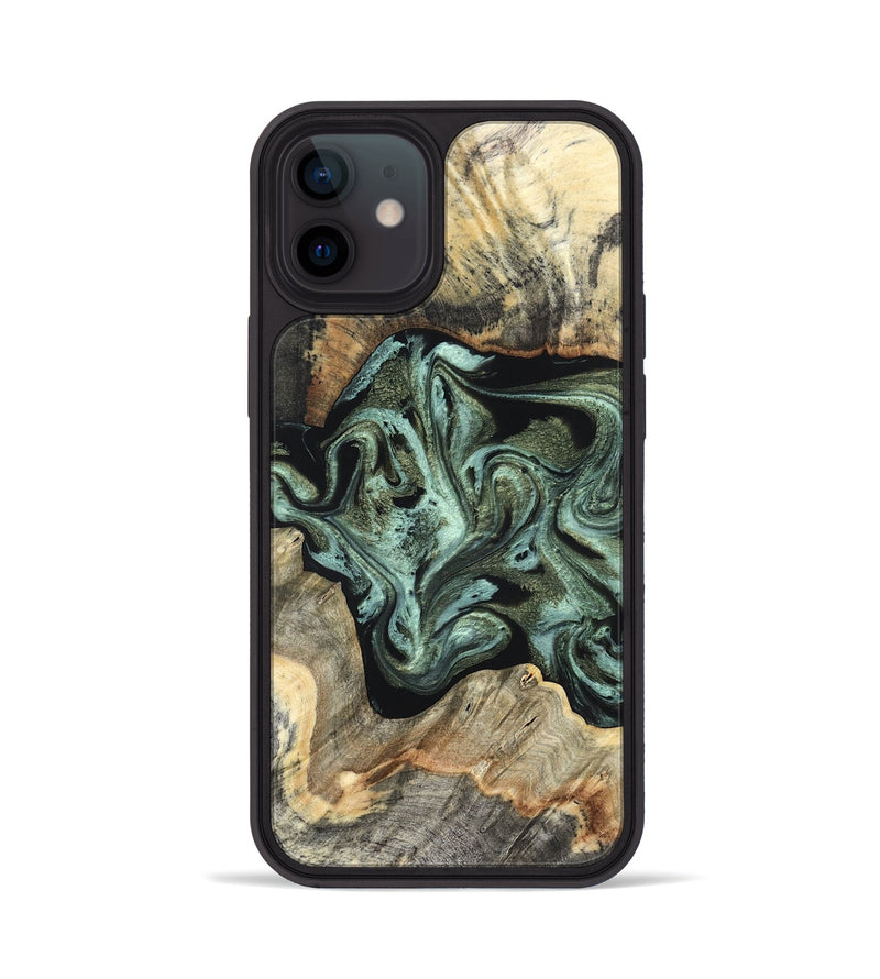 iPhone 12 Wood Phone Case - Paxton (Green, 827804)