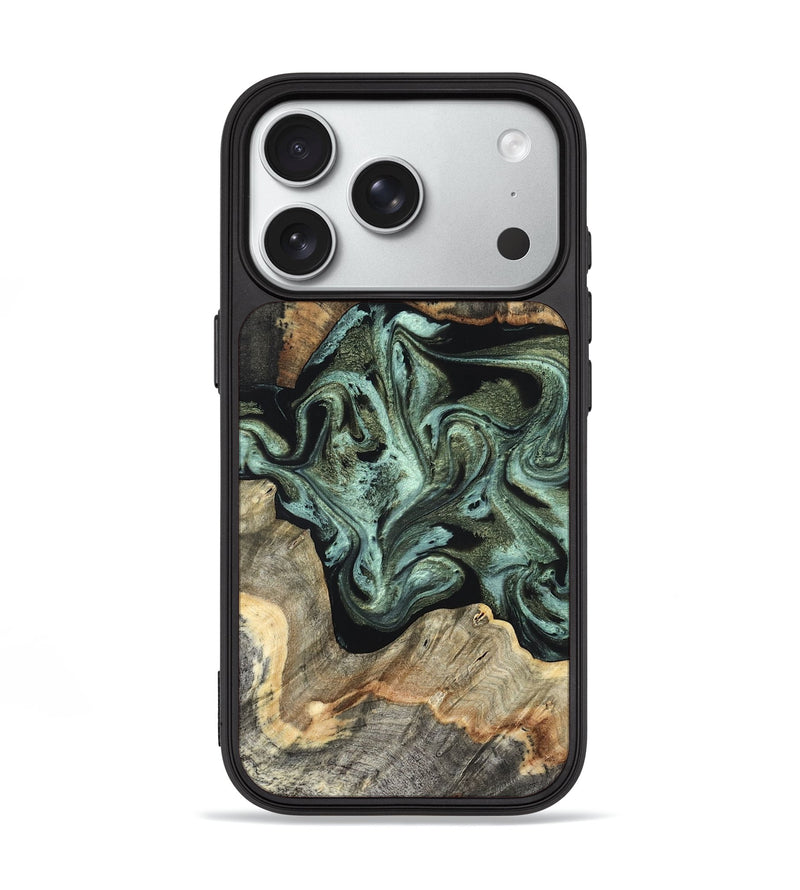 iPhone 18 Pro Wood Phone Case - Paxton (Green, 827804)