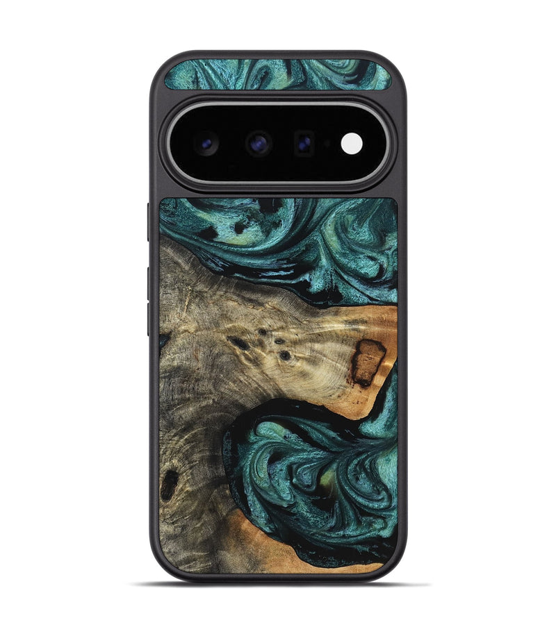 Pixel 11 Pro Wood Phone Case - Lilyana (Green, 827805)