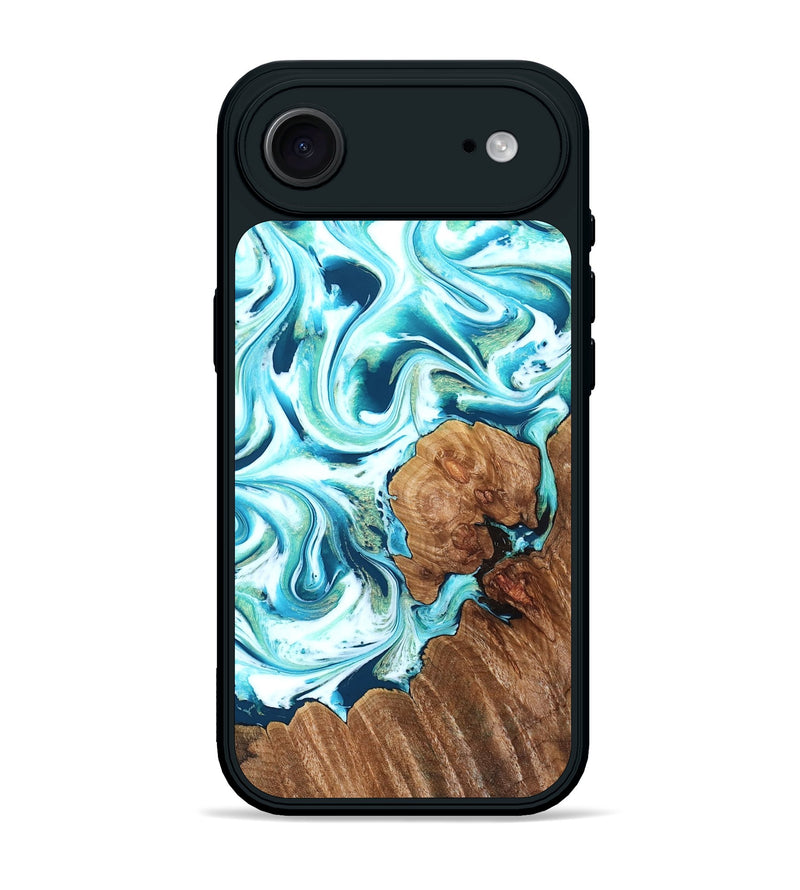 iPhone 17 Air Wood Phone Case - Ronny (Blue, 827806)