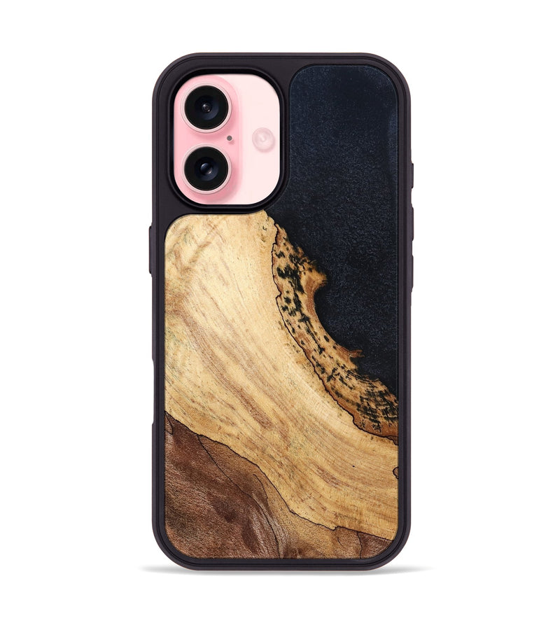 iPhone 16 Wood Phone Case - Genesis (Wood Burl, 827808)