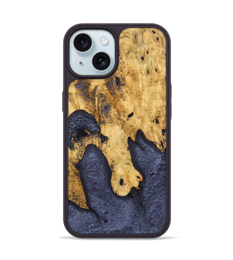 iPhone 15 Wood Phone Case - Garry (Wood Burl, 827810)