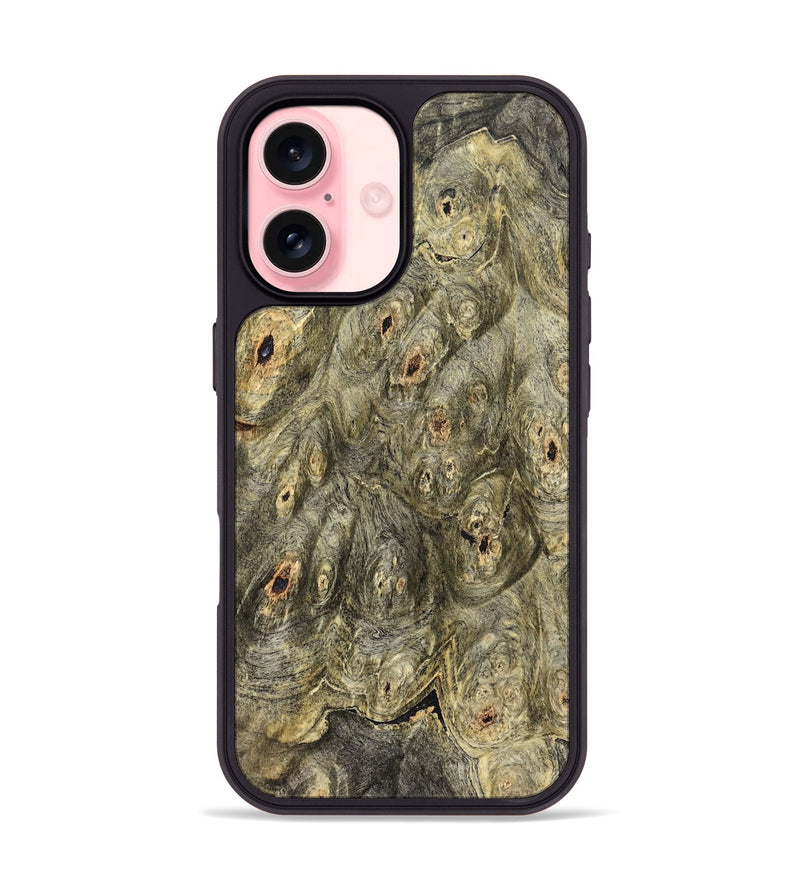 iPhone 16 Wood Phone Case - Beryl (Wood Burl, 827815)