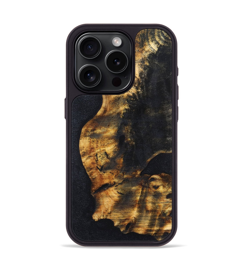 iPhone 15 Pro Wood Phone Case - Corrie (Wood Burl, 827816)