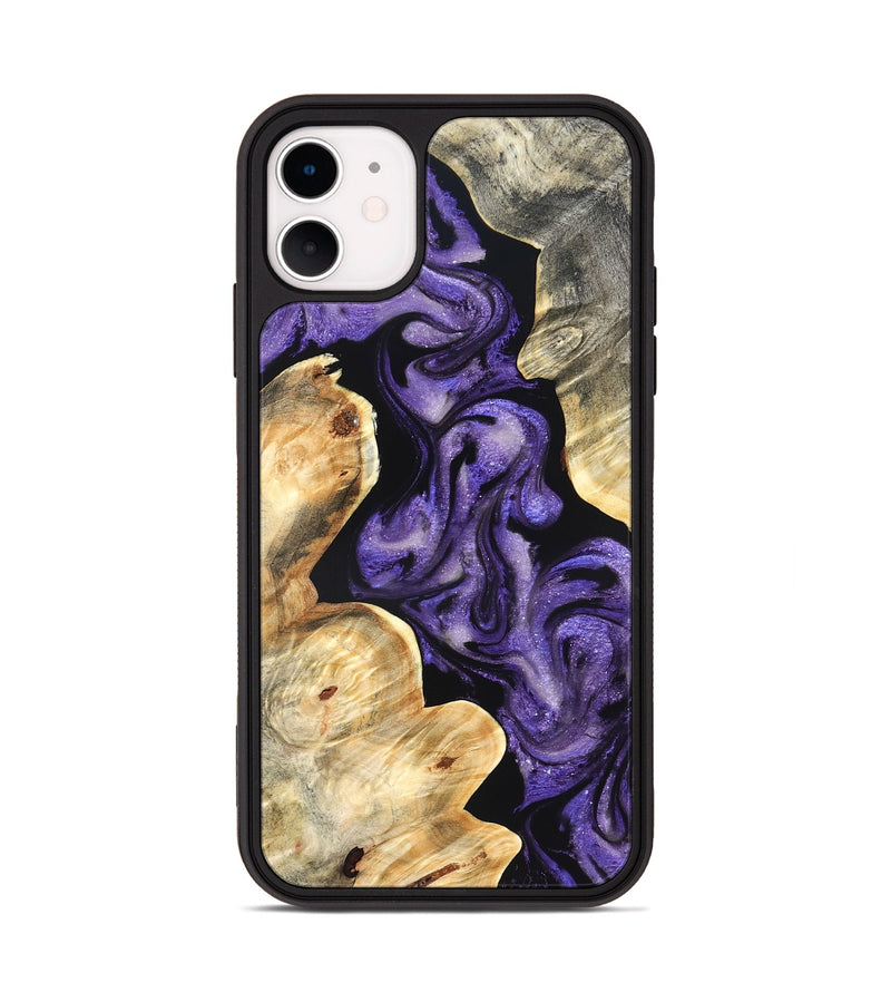 iPhone 11 Wood Phone Case - Matie (Purple, 827817)