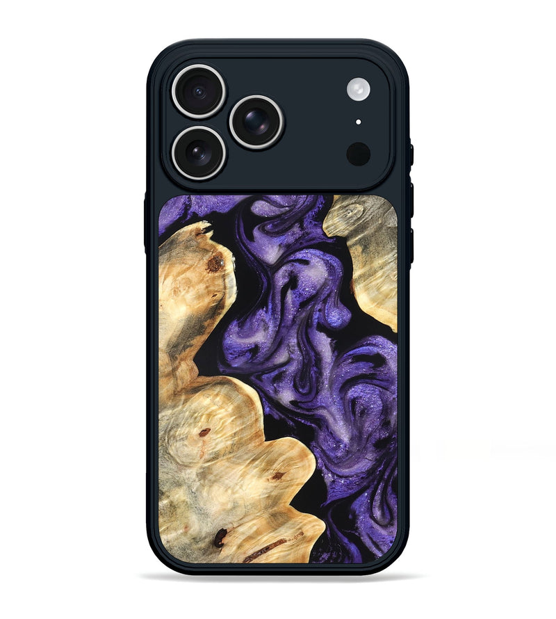 iPhone 17 Pro Max Wood Phone Case - Matie (Purple, 827817)