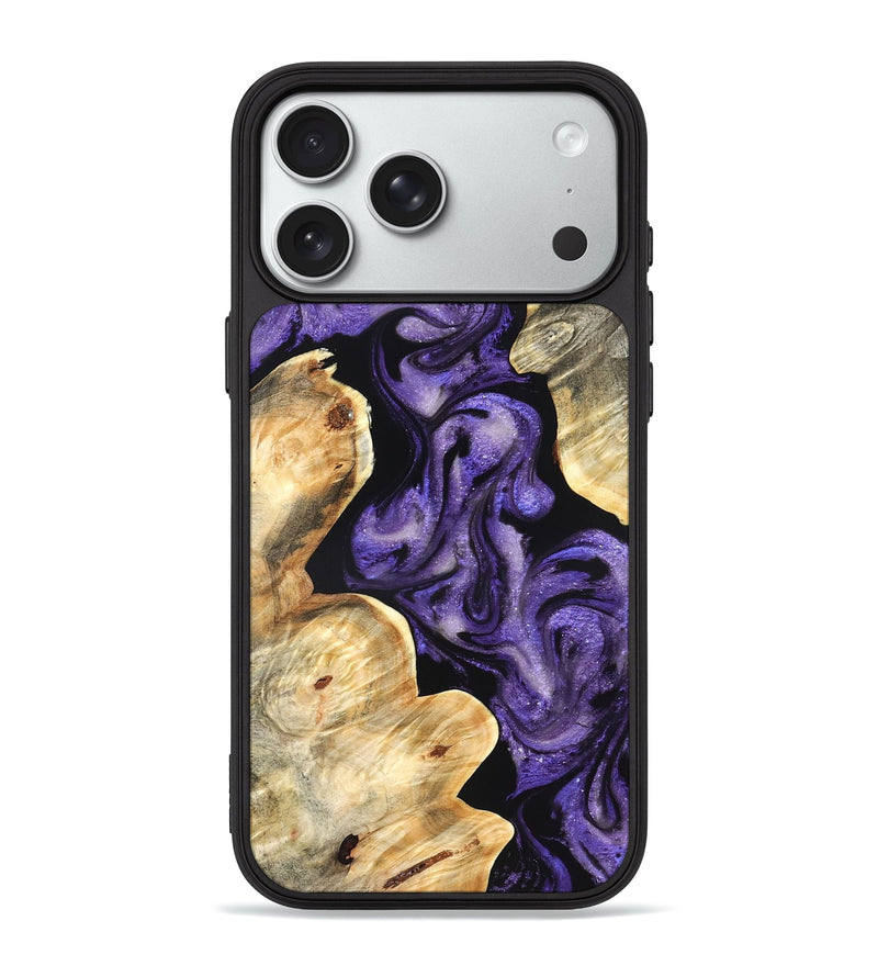 iPhone 18 Pro Max Wood Phone Case - Matie (Purple, 827817)
