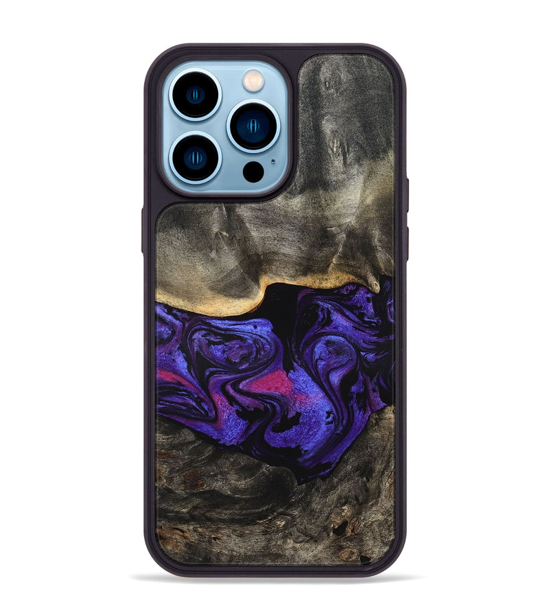 iPhone 14 Pro Max Wood Phone Case - Marlowe (Purple, 827818)