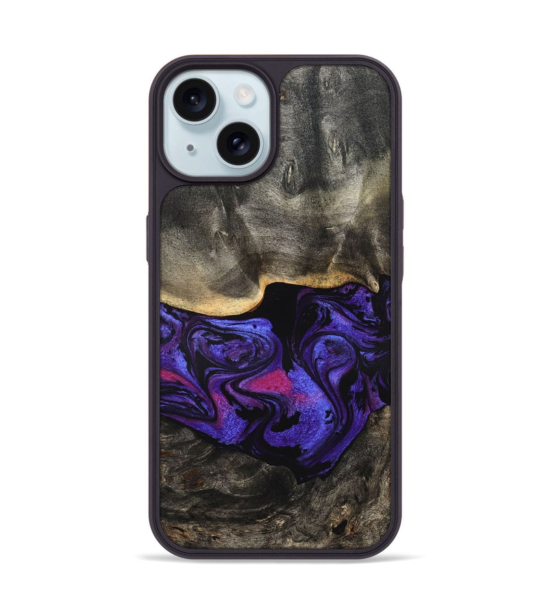 iPhone 15 Wood Phone Case - Marlowe (Purple, 827818)
