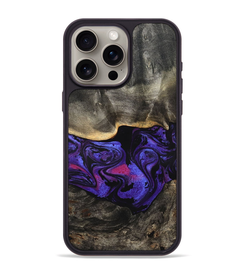 iPhone 15 Pro Max Wood Phone Case - Marlowe (Purple, 827818)