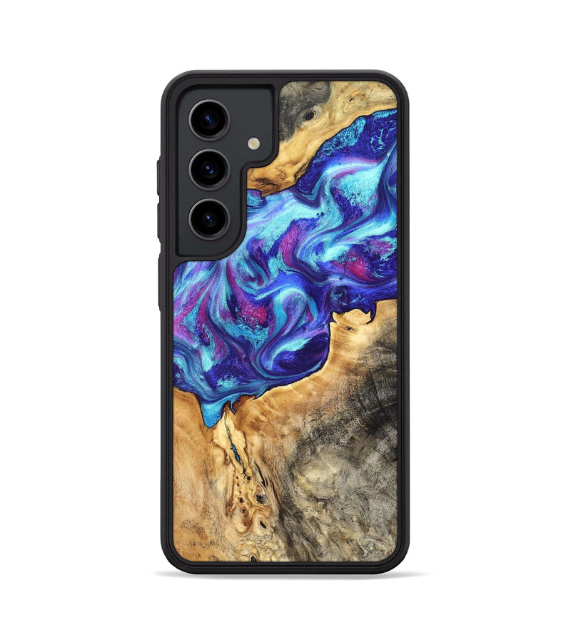 Galaxy S24 Wood Phone Case - Elmo (Purple, 827819)