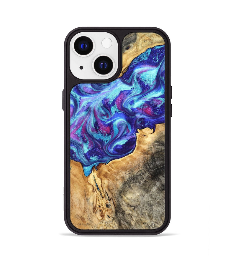 iPhone 13 Wood Phone Case - Elmo (Purple, 827819)