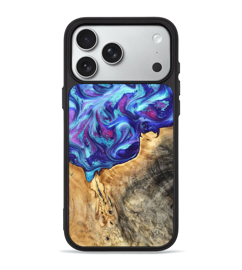 iPhone 18 Pro Max Wood Phone Case - Elmo (Purple, 827819)
