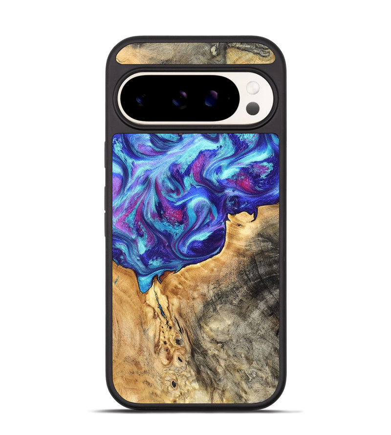 Pixel 9 Wood Phone Case - Elmo (Purple, 827819)