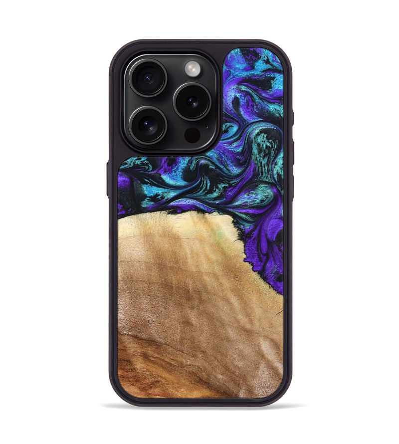 iPhone 15 Pro Wood Phone Case - Lilla (Purple, 827820)