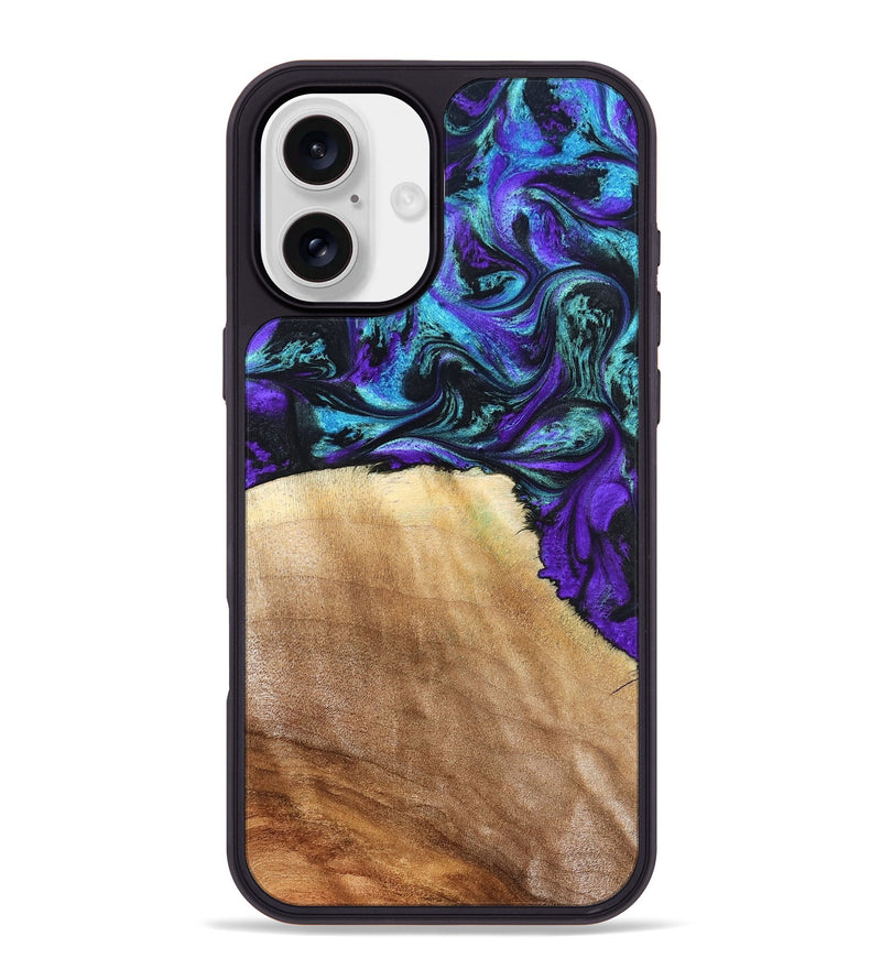 iPhone 16 Plus Wood Phone Case - Lilla (Purple, 827820)