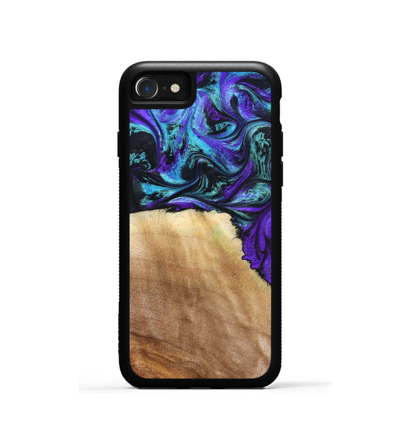 iPhone SE Wood Phone Case - Lilla (Purple, 827820)