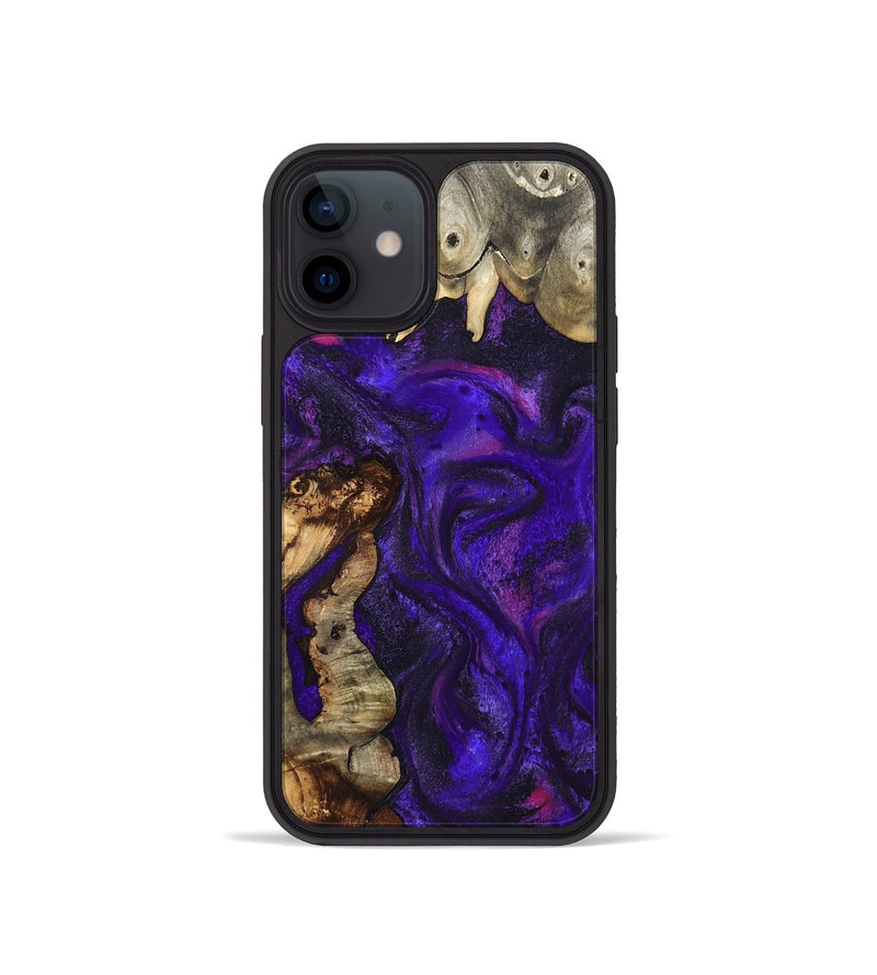iPhone 12 mini Wood Phone Case - Deja (Purple, 827821)