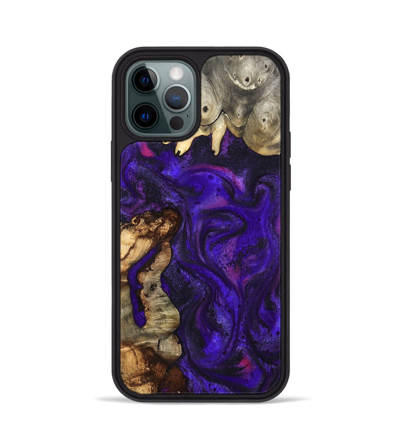 iPhone 12 Pro Wood Phone Case - Deja (Purple, 827821)