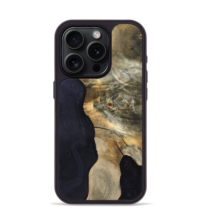 iPhone 15 Pro Wood Phone Case - Caryl (Wood Burl, 827827)
