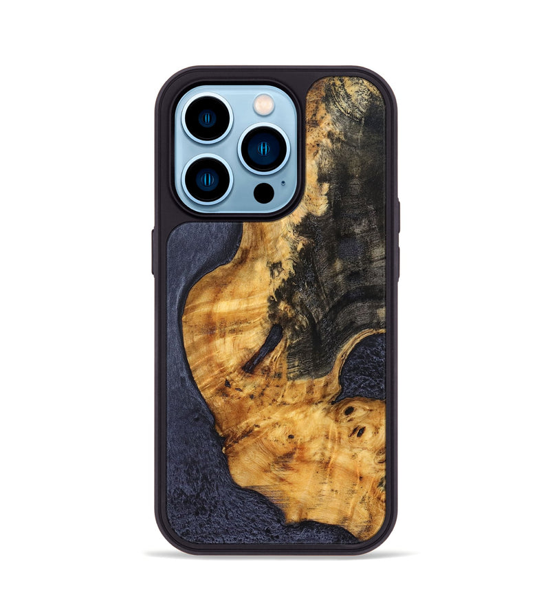 iPhone 14 Pro Wood Phone Case - Ben (Wood Burl, 827829)