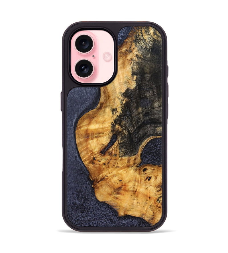 iPhone 16 Wood Phone Case - Ben (Wood Burl, 827829)