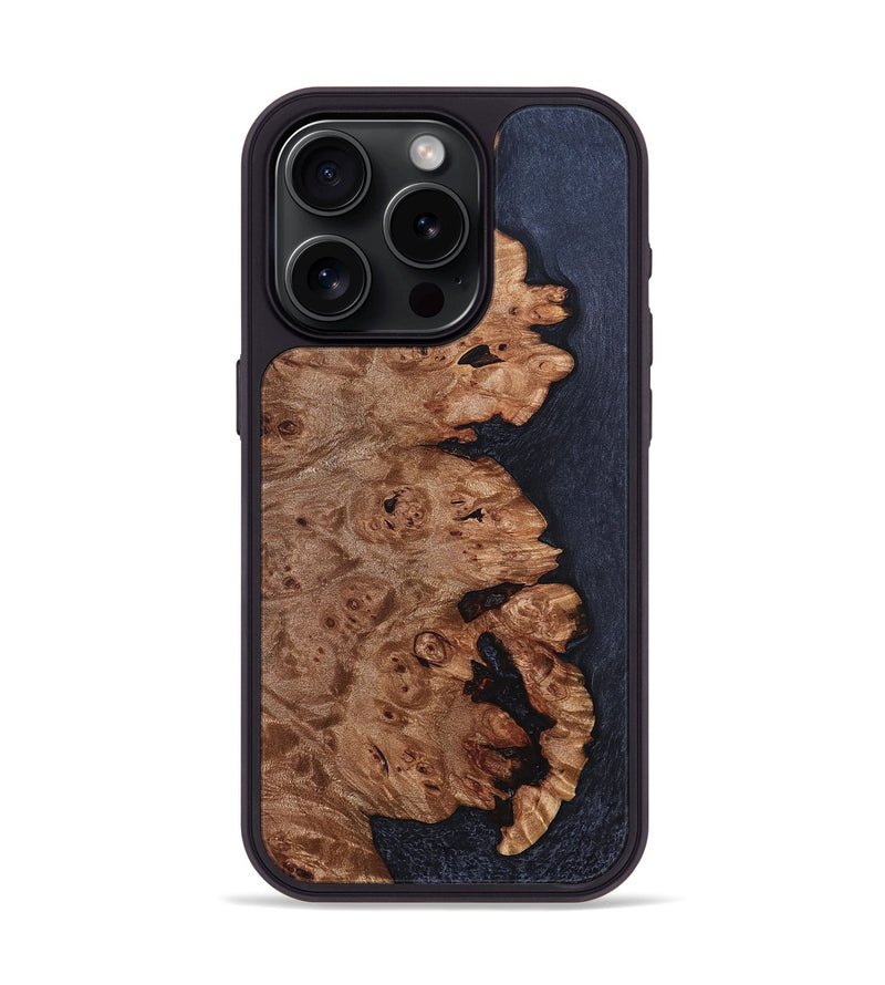 iPhone 15 Pro Wood Phone Case - Wash (Wood Burl, 827831)