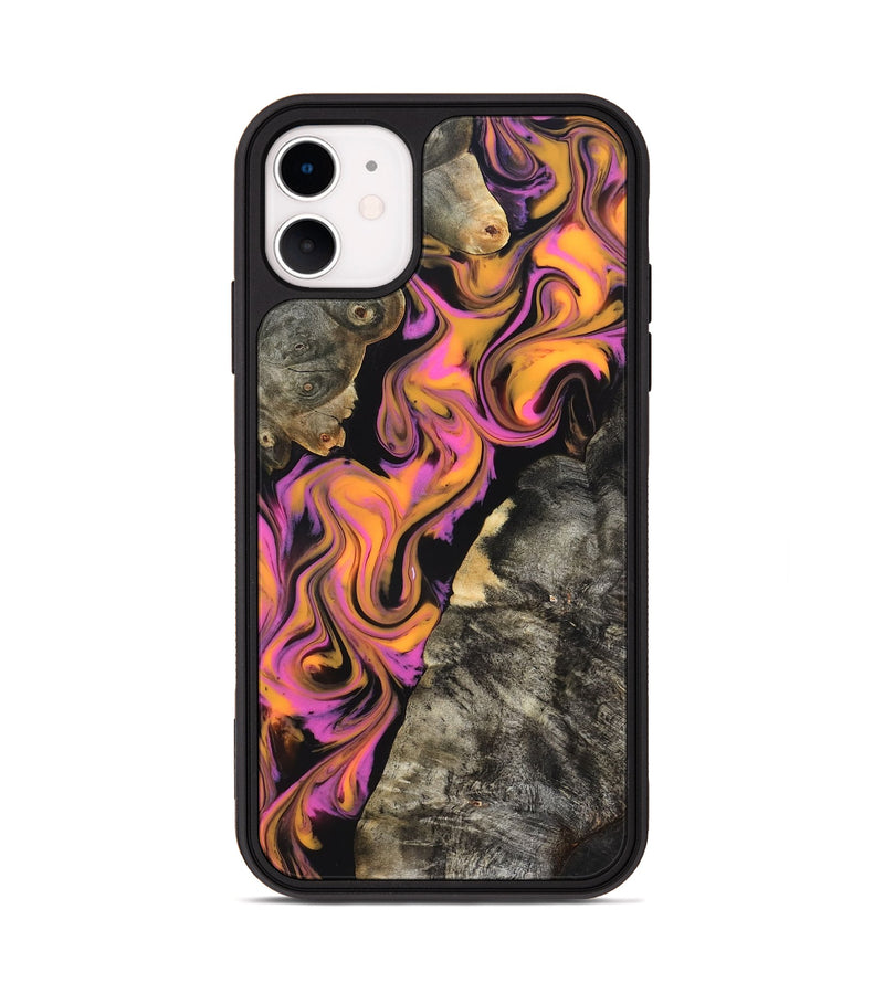 iPhone 11 Wood Phone Case - Grayce (Red, 827837)