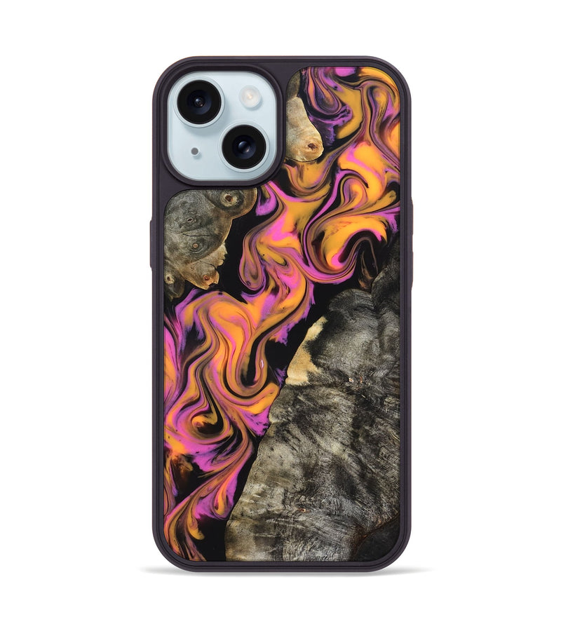 iPhone 15 Wood Phone Case - Grayce (Red, 827837)