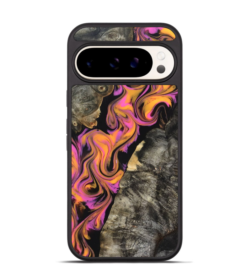 Pixel 9 Wood Phone Case - Grayce (Red, 827837)