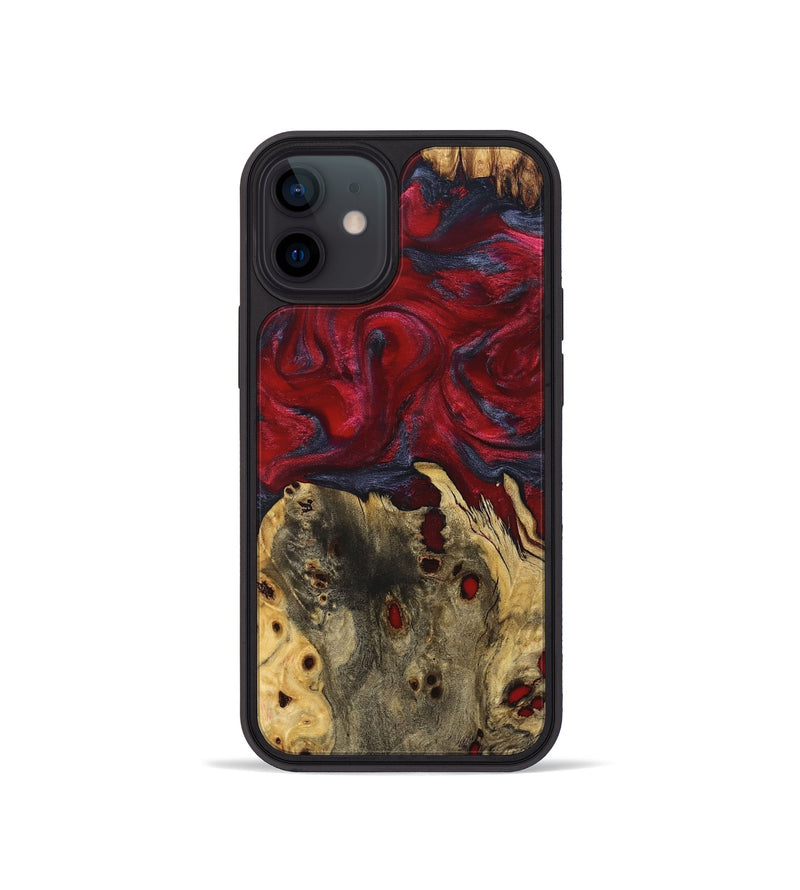 iPhone 12 mini Wood Phone Case - Jeramy (Red, 827838)