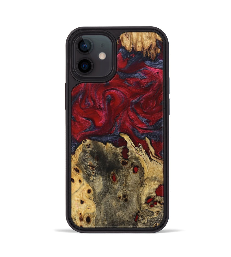 iPhone 12 Wood Phone Case - Jeramy (Red, 827838)