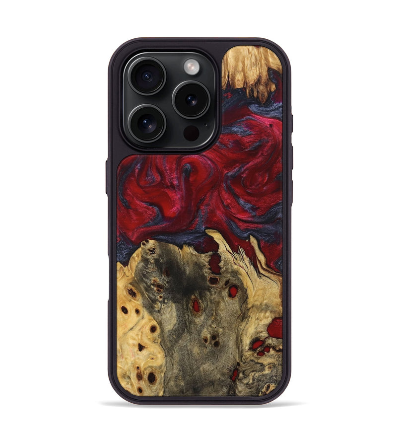 iPhone 16 Pro Wood Phone Case - Jeramy (Red, 827838)