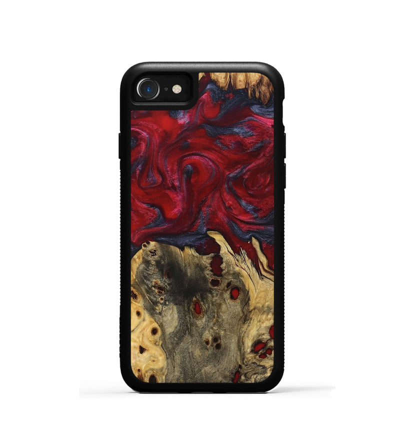 iPhone SE Wood Phone Case - Jeramy (Red, 827838)
