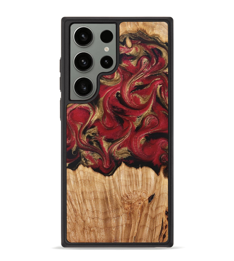 Galaxy S23 Ultra Wood Phone Case - Nancy (Red, 827839)