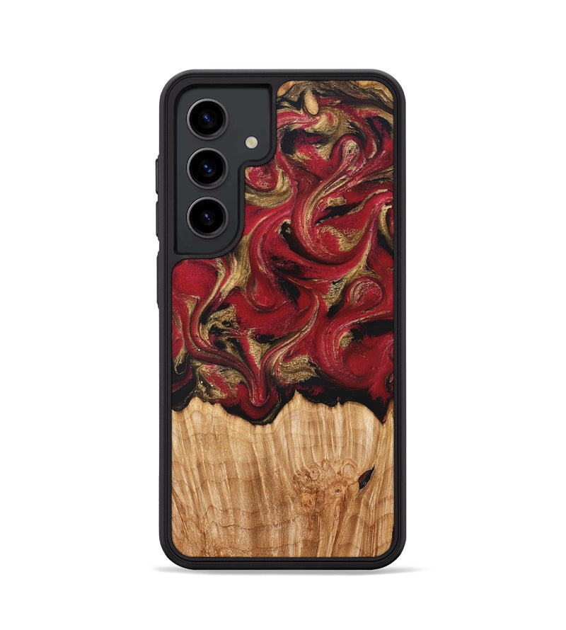Galaxy S24 Wood Phone Case - Nancy (Red, 827839)