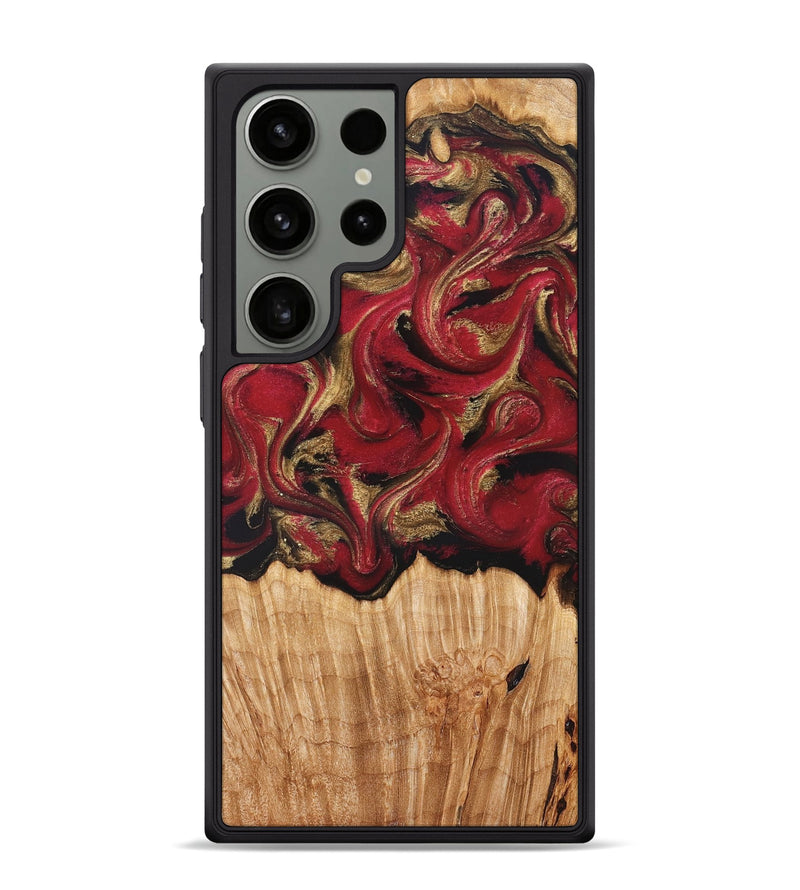 Galaxy S24 Ultra Wood Phone Case - Nancy (Red, 827839)