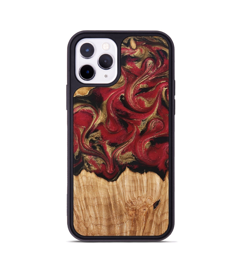 iPhone 11 Pro Wood Phone Case - Nancy (Red, 827839)
