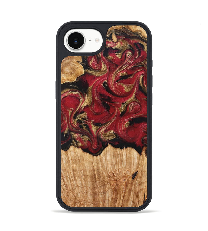 iPhone 16e Wood Phone Case - Nancy (Red, 827839)