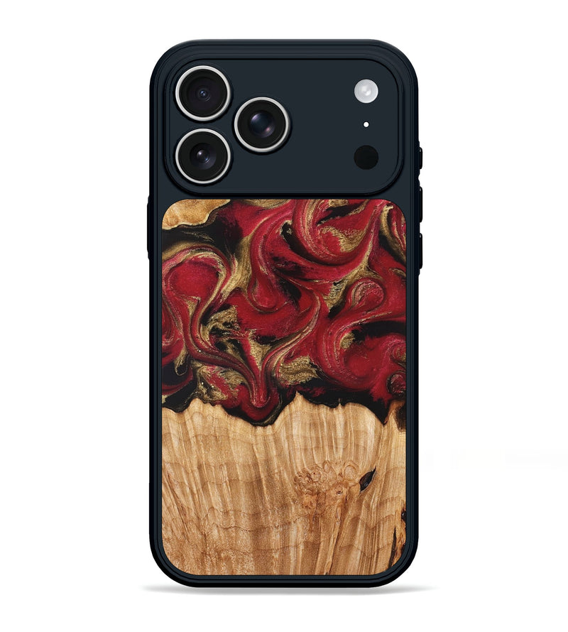 iPhone 17 Pro Max Wood Phone Case - Nancy (Red, 827839)