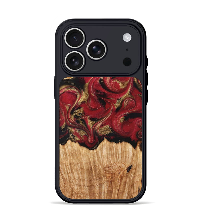 iPhone 17 Pro Wood Phone Case - Nancy (Red, 827839)